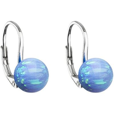Evolution Group, Ohrringe, Glittering silver earrings with synthetic opal 11245.3ue, (Silber) Evolution Group, Ohrringe, Glittering silver earrings with synthetic opal 11245.3ue, (Silber)