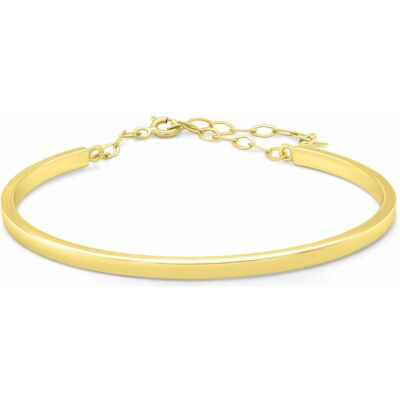 Brilio, Armschmuck, Silver - Luxury gold-plated solid bracelet BRC234Y Brilio, Armschmuck, Silver - Luxury gold-plated solid bracelet BRC234Y