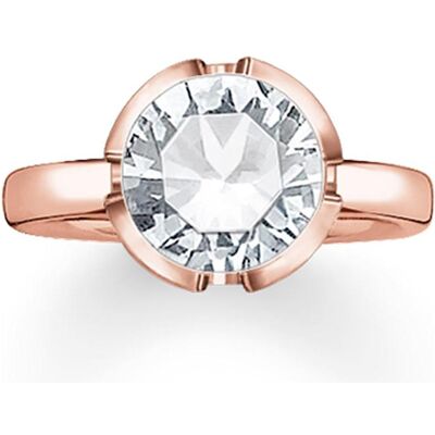 Thomas Sabo, Ring, Ring Zirkonia rosè vergoldet TR2036-416-14, (54, 925 Silber) Thomas Sabo, Ring, Ring Zirkonia rosè vergoldet TR2036-416-14, (54, 925 Silber)