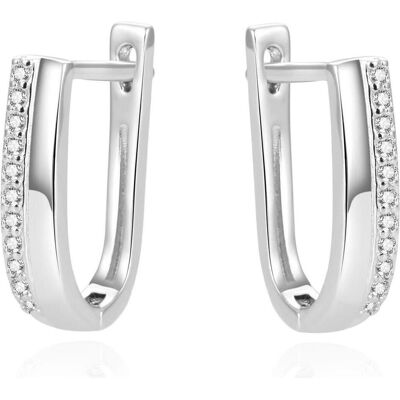 Beneto, Ohrringe, Stylish silver earrings with zircons AGUC1433 (L), (Silber) Beneto, Ohrringe, Stylish silver earrings with zircons AGUC1433 (L), (Silber)