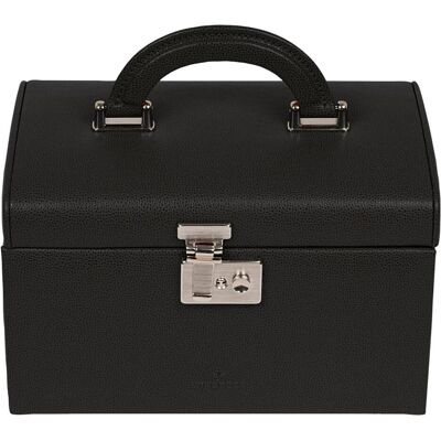 Windrose, Uhrenbox + Schmuckaufbewahrung, Beluga Schmuckkasten Leder 24.5 cm, Schwarz Windrose, Uhrenbox + Schmuckaufbewahrung, Beluga Schmuckkasten Leder 24.5 cm, Schwarz
