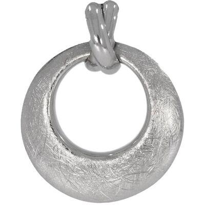 Xen, Ring, Anhänger rund eismattiert 925 Sterling Silber, (One Size, 925 Silber) Xen, Ring, Anhänger rund eismattiert 925 Sterling Silber, (One Size, 925 Silber)