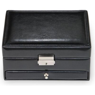 Sacher, Uhrenbox + Schmuckaufbewahrung, 15.000.290443 - Schmuckkästchen Carola new classic schwarz, Schwarz Sacher, Uhrenbox + Schmuckaufbewahrung, 15.000.290443 - Schmuckkästchen Carola new classic schwarz, Schwarz