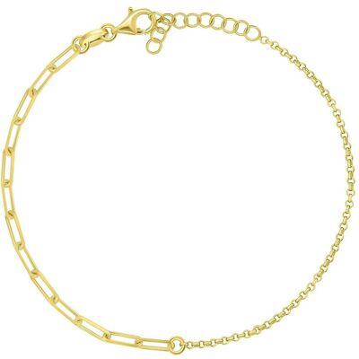 Brilio, Armschmuck, Silver - WomenÂ's gold-plated silver bracelet BRC206Y, (Silber) Brilio, Armschmuck, Silver - WomenÂ's gold-plated silver bracelet BRC206Y, (Silber)