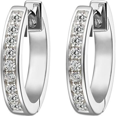 Jette, Ohrringe, Creolen ENDLESS, (925er Silber rhodiniert) Jette, Ohrringe, Creolen ENDLESS, (925er Silber rhodiniert)