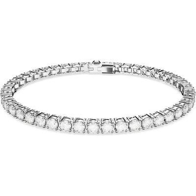 Swarovski, Armschmuck, Matrix Tennis Armband Rundschliff Weiss, (16.50 cm, Swarovski Metall) Swarovski, Armschmuck, Matrix Tennis Armband Rundschliff Weiss, (16.50 cm, Swarovski Metall)