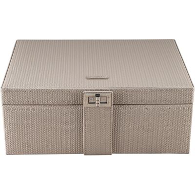 Windrose, Uhrenbox + Schmuckaufbewahrung, Corbello Schmuckkasten 28 cm, Braun Windrose, Uhrenbox + Schmuckaufbewahrung, Corbello Schmuckkasten 28 cm, Braun