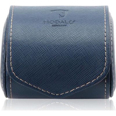 Modalo, Uhrenbox + Schmuckaufbewahrung, Uhrenetui, Blau Modalo, Uhrenbox + Schmuckaufbewahrung, Uhrenetui, Blau