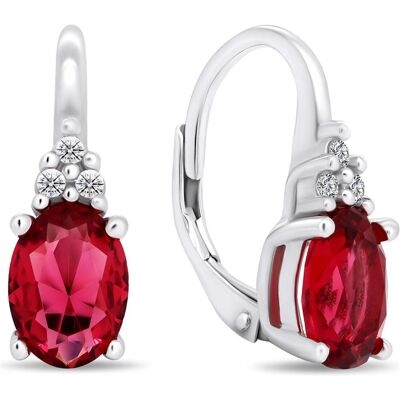 Brilio, Ohrringe, Silver - Unique silver earrings with zircons EA428WR, (Silber) Brilio, Ohrringe, Silver - Unique silver earrings with zircons EA428WR, (Silber)