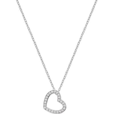 Amen, Halsschmuck, Original silver necklace with Love CLHE2 zircons (L), (925 Silber, 40 cm) Amen, Halsschmuck, Original silver necklace with Love CLHE2 zircons (L), (925 Silber, 40 cm)
