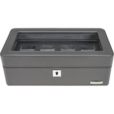 Windrose, Uhrenbox + Schmuckaufbewahrung, Schmuckkasten 26.5 cm, Grau Windrose, Uhrenbox + Schmuckaufbewahrung, Schmuckkasten 26.5 cm, Grau