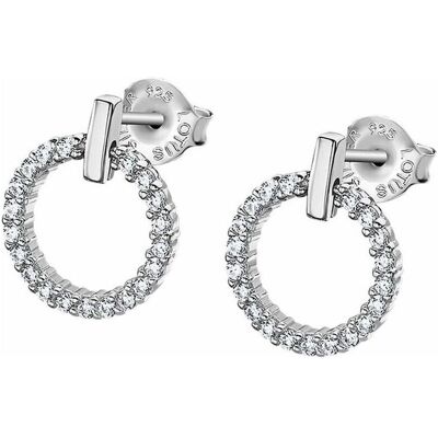 Lotus Ohrringe, Silver - Timeless silver earrings with zircons LP3100-4 / 1, (Silber) Lotus Ohrringe, Silver - Timeless silver earrings with zircons LP3100-4 / 1, (Silber)