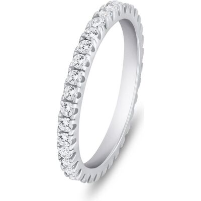 Brilio, Ring, Silver - Charming silver ring with zircons RI085W - Circuit: 52 mm, (52, 925 Silber) Brilio, Ring, Silver - Charming silver ring with zircons RI085W - Circuit: 52 mm, (52, 925 Silber)