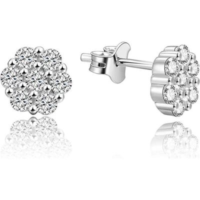 Beneto, Ohrringe, Silver earrings flowers AGUP1189 (L), (Silber) Beneto, Ohrringe, Silver earrings flowers AGUP1189 (L), (Silber)