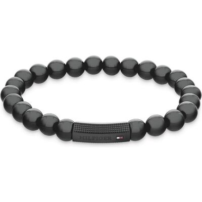 Tommy Hilfiger Armschmuck, Timeless beaded bracelet with onyx 2790581, (Edelstahl, Onyx) Tommy Hilfiger Armschmuck, Timeless beaded bracelet with onyx 2790581, (Edelstahl, Onyx)
