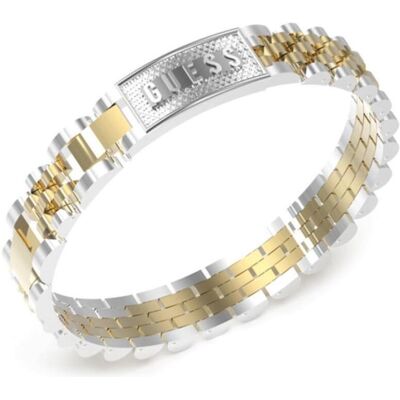 Guess Armschmuck, Men Ìs bicolor bracelet Empire JUMB03201JWYGSTT/U, (25 cm, Edelstahl) Guess Armschmuck, Men Ìs bicolor bracelet Empire JUMB03201JWYGSTT/U, (25 cm, Edelstahl)