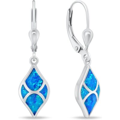 Brilio, Ohrringe, Silver - Charming silver earrings withue opals EA1129WB, (Silber) Brilio, Ohrringe, Silver - Charming silver earrings withue opals EA1129WB, (Silber)
