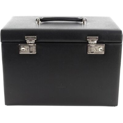 Windrose, Uhrenbox + Schmuckaufbewahrung, Ambiance Schmuckkasten Leder 33 cm, Schwarz Windrose, Uhrenbox + Schmuckaufbewahrung, Ambiance Schmuckkasten Leder 33 cm, Schwarz