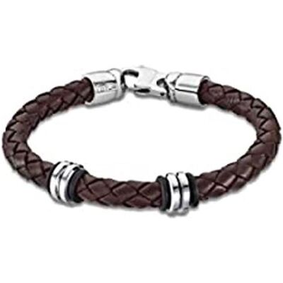 Lotus Armschmuck, Dark brown leather bracelet Urban Man LS2093-2 / 2, (20 cm, Leder, Metall) Lotus Armschmuck, Dark brown leather bracelet Urban Man LS2093-2 / 2, (20 cm, Leder, Metall)