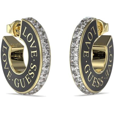 Guess Ohrringe, Lovely gold-plated earrings with zircons Love JUBE04083JWYGBKT/U Guess Ohrringe, Lovely gold-plated earrings with zircons Love JUBE04083JWYGBKT/U