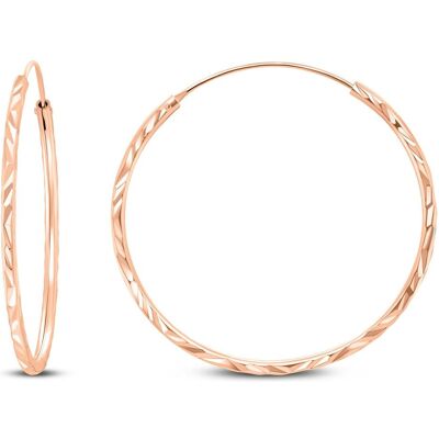 Brilio, Ohrringe, Silver - Brushed bronze hoop earrings EA01R - Diameter: 2 cm, (Bronze, Silber) Brilio, Ohrringe, Silver - Brushed bronze hoop earrings EA01R - Diameter: 2 cm, (Bronze, Silber)