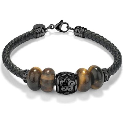 Radiant, Armschmuck, Herrenarmreif RH000198 Schwarz, (20 cm, Schwarz) Radiant, Armschmuck, Herrenarmreif RH000198 Schwarz, (20 cm, Schwarz)