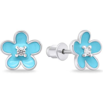 Brilio, Ohrringe, Silver - Matching silver earrings Flowers EA709WLB, (Silber) Brilio, Ohrringe, Silver - Matching silver earrings Flowers EA709WLB, (Silber)