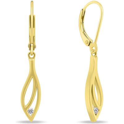 Brilio, Ohrringe, Silver - Decent gold-plated earrings with zircons EA894Y Brilio, Ohrringe, Silver - Decent gold-plated earrings with zircons EA894Y