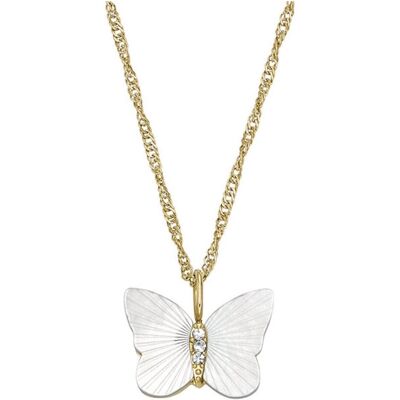 Fossil Halsschmuck, Radiant Wings, (Stainless Steel) Fossil Halsschmuck, Radiant Wings, (Stainless Steel)
