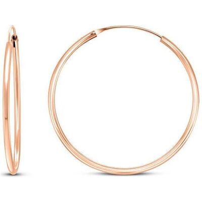 Brilio, Ohrringe, Silver - Timeless bronze hoop earrings EA020R - Diameter: 6 cm, (Bronze) Brilio, Ohrringe, Silver - Timeless bronze hoop earrings EA020R - Diameter: 6 cm, (Bronze)