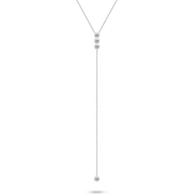 Brilio, Halsschmuck, Silver - Silver necklace with chain decoration NCL202W, (Silber) Brilio, Halsschmuck, Silver - Silver necklace with chain decoration NCL202W, (Silber)