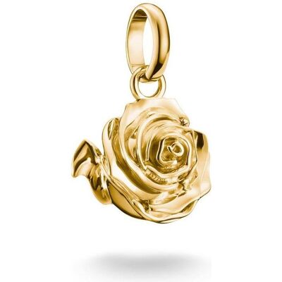 Thomas Sabo, Kettenanhänger, Charm-Anhänger Rosenblüte Connect vergoldet, (Silber 925) Thomas Sabo, Kettenanhänger, Charm-Anhänger Rosenblüte Connect vergoldet, (Silber 925)