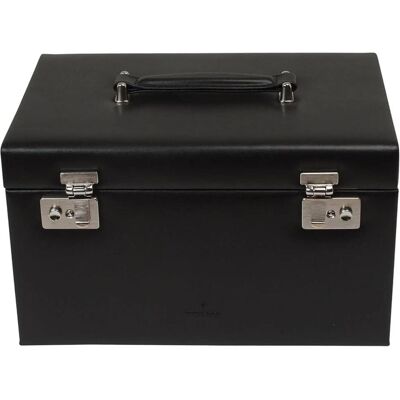 Windrose, Uhrenbox + Schmuckaufbewahrung, Ambiance Schmuckkasten Leder 31 cm, Schwarz Windrose, Uhrenbox + Schmuckaufbewahrung, Ambiance Schmuckkasten Leder 31 cm, Schwarz