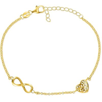 Brilio, Armschmuck, Silver - Stylish gold-plated bracelet with ornaments BRC33Y Brilio, Armschmuck, Silver - Stylish gold-plated bracelet with ornaments BRC33Y