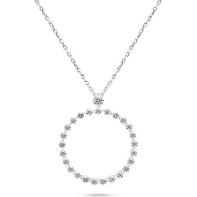 Brilio, Halsschmuck, Silver - Silver minimalist necklace NCL71W, (Silber) Brilio, Halsschmuck, Silver - Silver minimalist necklace NCL71W, (Silber)