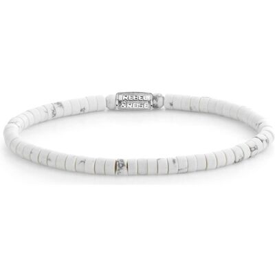 Rebel & Rose, Armschmuck, Armband Virgin White RR-40081-S-M Unisex, (17.50 cm, Edelstein, Howlith) Rebel & Rose, Armschmuck, Armband Virgin White RR-40081-S-M Unisex, (17.50 cm, Edelstein, Howlith)
