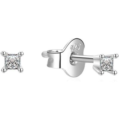 Beneto, Ohrringe, Silver earrings with zircon AGUP2442, (Silber) Beneto, Ohrringe, Silver earrings with zircon AGUP2442, (Silber)