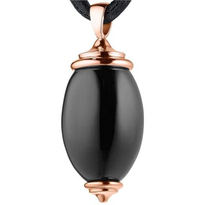 Xen, Kettenanhänger, Anhänger mit Onyx rosèvergoldet, (Edelstahl) Xen, Kettenanhänger, Anhänger mit Onyx rosèvergoldet, (Edelstahl)