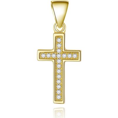Beneto, Kettenanhänger, Gold-plated silver pendant Cross AGH589-GOLD (L), (Silber) Beneto, Kettenanhänger, Gold-plated silver pendant Cross AGH589-GOLD (L), (Silber)