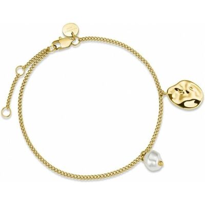 Rosefield, Armschmuck, Gold-plated steel bracelet with pendants TOCCOMBO JTBPG-J437 (L), (Edelstahl) Rosefield, Armschmuck, Gold-plated steel bracelet with pendants TOCCOMBO JTBPG-J437 (L), (Edelstahl)