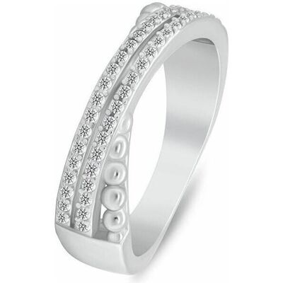 Brilio, Ring, Eleganter Silberring mit kubischem Zirkonia RI158W - Schaltung: 54 mm, (54, 925 Silber) Brilio, Ring, Eleganter Silberring mit kubischem Zirkonia RI158W - Schaltung: 54 mm, (54, 925 Silber)