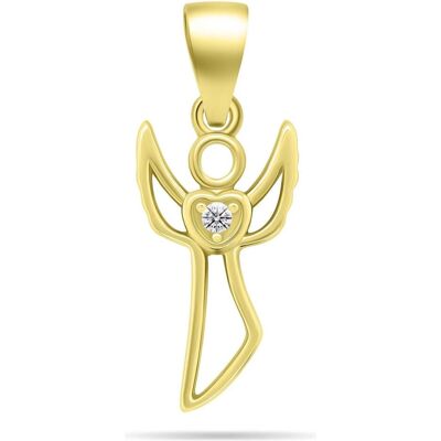 Brilio, Kettenanhänger, Silver - Decent gold-plated pendant Angel PT122Y, (Silber) Brilio, Kettenanhänger, Silver - Decent gold-plated pendant Angel PT122Y, (Silber)