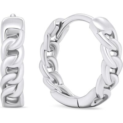 Brilio, Ohrringe, Silver - Stylish silver hoop earrings EA680W Brilio, Ohrringe, Silver - Stylish silver hoop earrings EA680W
