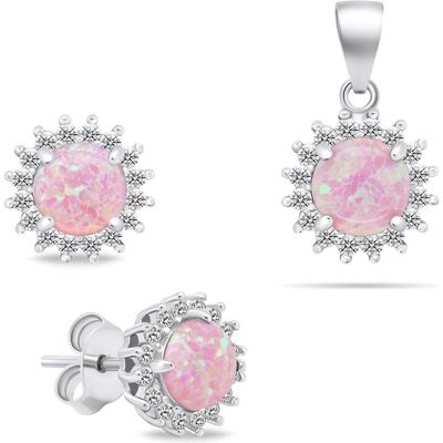 Brilio, Ohrringe, Beautiful Opal Jewelry Set SET231WP (Earrings, Pendant), (Silber) Brilio, Ohrringe, Beautiful Opal Jewelry Set SET231WP (Earrings, Pendant), (Silber)