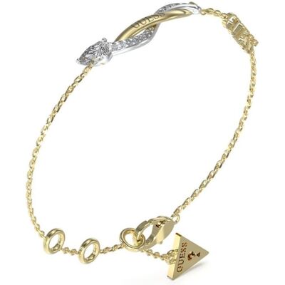 Guess Armschmuck, - Elegant bicolor bracelet with zircons Twist JUBB05067JWYGRH - Length: 18.5 cm, (18.50 cm) Guess Armschmuck, - Elegant bicolor bracelet with zircons Twist JUBB05067JWYGRH - Length: 18.5 cm, (18.50 cm)