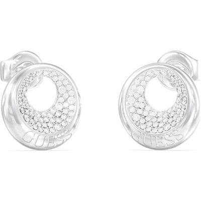 Guess Ohrringe, Glittering Moon Drops Kristallohrringe JUBE06247JWRHT/U Guess Ohrringe, Glittering Moon Drops Kristallohrringe JUBE06247JWRHT/U