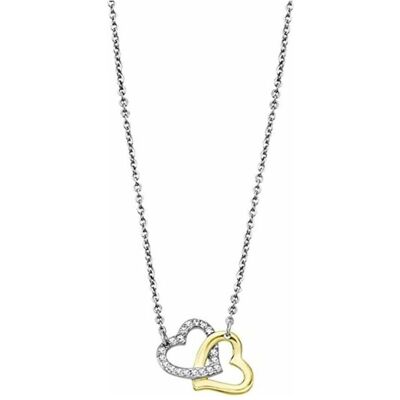 Lotus Halsschmuck, Style - Romantic steel bicolor necklace Woman's Heart LS2117-1 / 1, (Edelstahl) Lotus Halsschmuck, Style - Romantic steel bicolor necklace Woman's Heart LS2117-1 / 1, (Edelstahl)