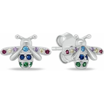 Brilio, Ohrringe, Silver - Beautiful silver bracelet with synthetic opal BRC31WBC, (Silber) Brilio, Ohrringe, Silver - Beautiful silver bracelet with synthetic opal BRC31WBC, (Silber)