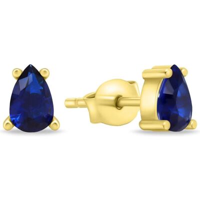 Brilio, Ohrringe, Silver - Decent gold-plated earrings with blue zircons EA860YB Brilio, Ohrringe, Silver - Decent gold-plated earrings with blue zircons EA860YB