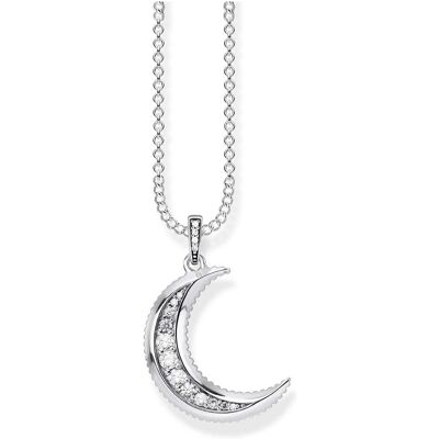 Thomas Sabo, Halsschmuck, Halskette Royalty Moon, (925 Sterlingsilber, Geschwärzt) Thomas Sabo, Halsschmuck, Halskette Royalty Moon, (925 Sterlingsilber, Geschwärzt)
